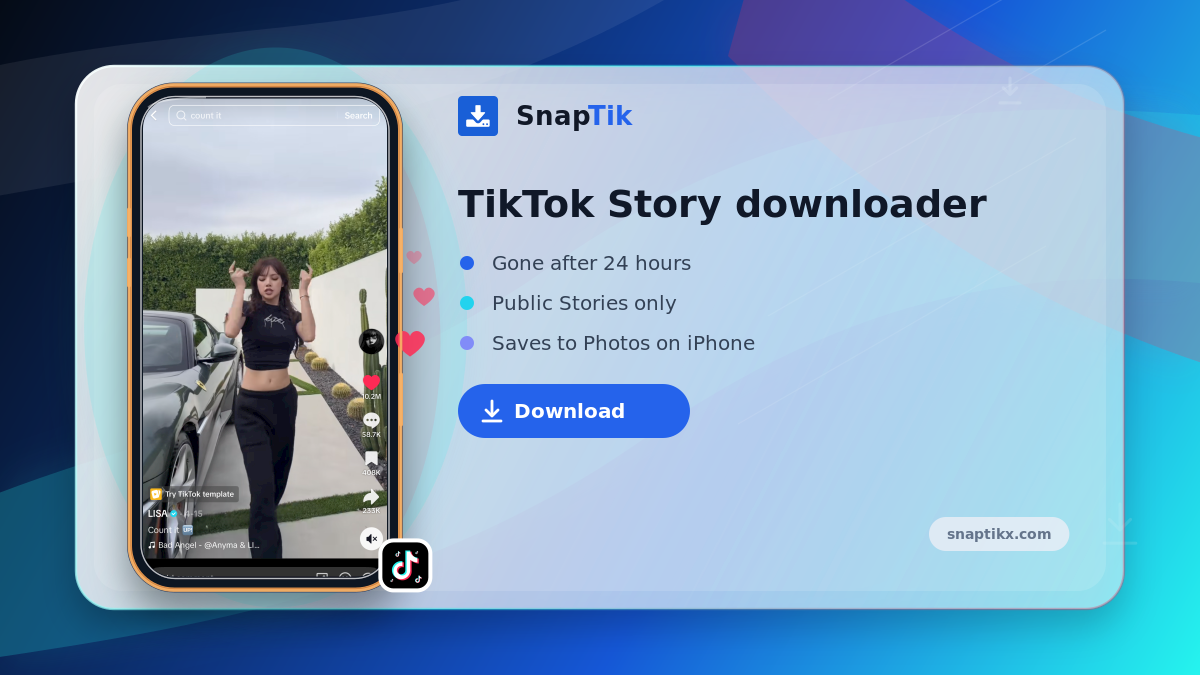 SnapTik - TikTok Story downloader