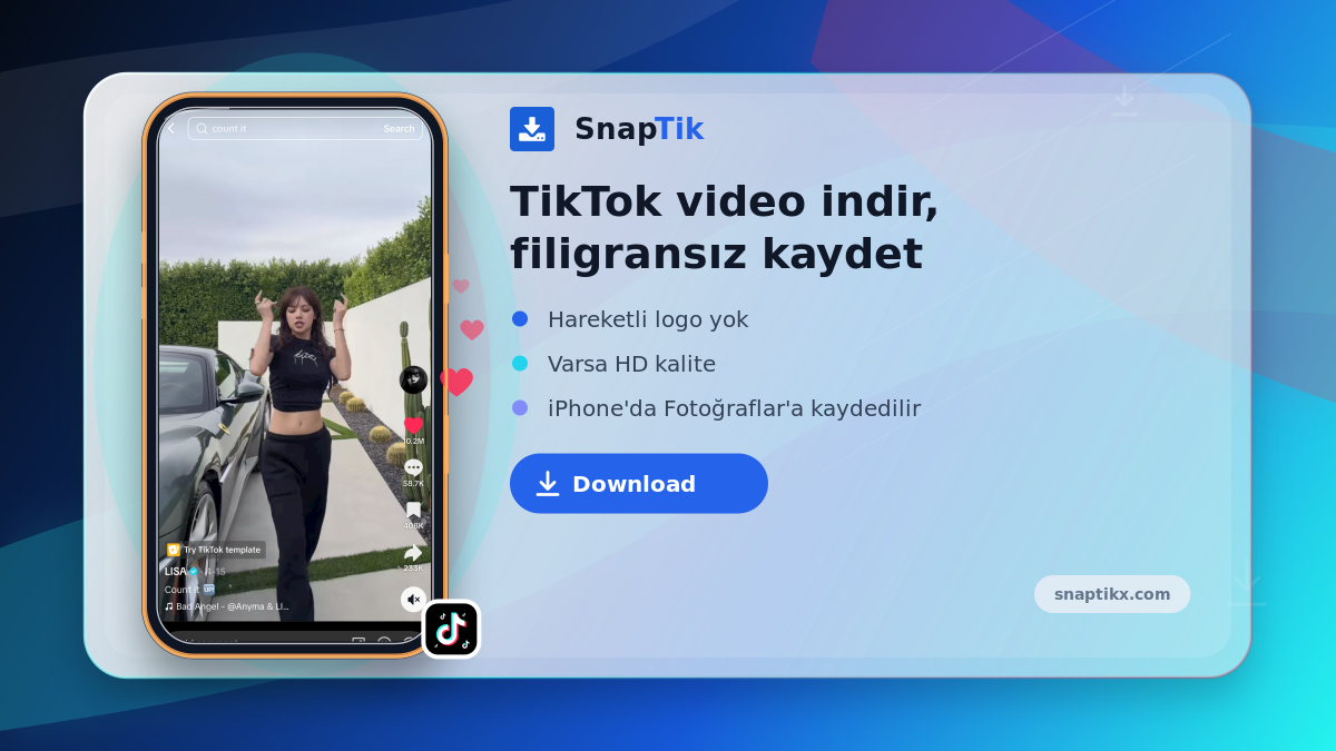 SnapTik - filigransız TikTok video indirme