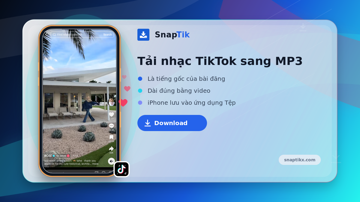 SnapTik - tải nhạc TikTok sang MP3